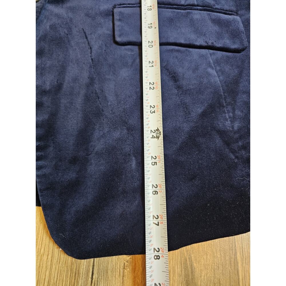 Talbots Blue Velvet Blazer Women's Size 16W Petite NWT Career Preppy Academia - Picture 6 of 8